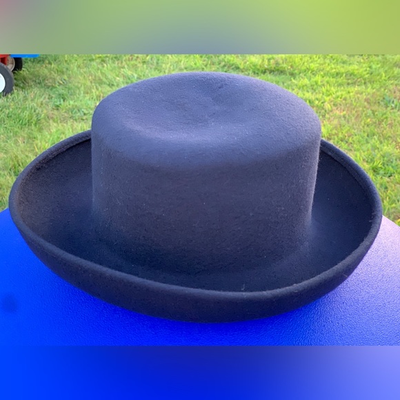 1980s Vintage 100% Wool LAURA ASHLEY Dark Navy Blue Women’s Hat - Picture 15 of 16